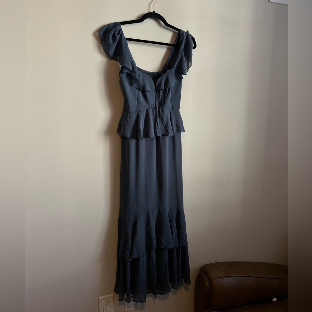 Show Me Your MuMu Blue Maxi Dress - Picture 5 of 12